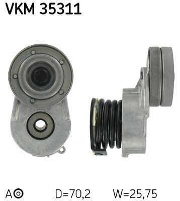 Alternatör Gergi Rulmanı Kütüklü Astra H 04 -Corsa C-D 03- -Combo 04- -Merıva-Zafıra 1.7Cdt SKF VKM35311
