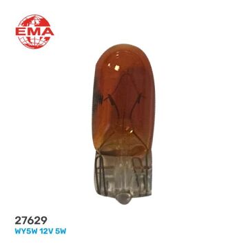 Büyük Dipsiz Ampül Amber 27169 12V 5W Sarı EMA 27629