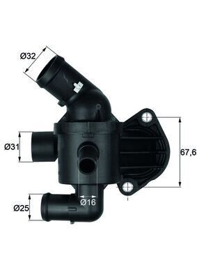 Termostat Komple 87C Caddy Golf Jetta Passat Tıguan Leon Octavıa A3 2.0 Tdı Cffa Cffb Cfgb Clla MAHLE TI15.87