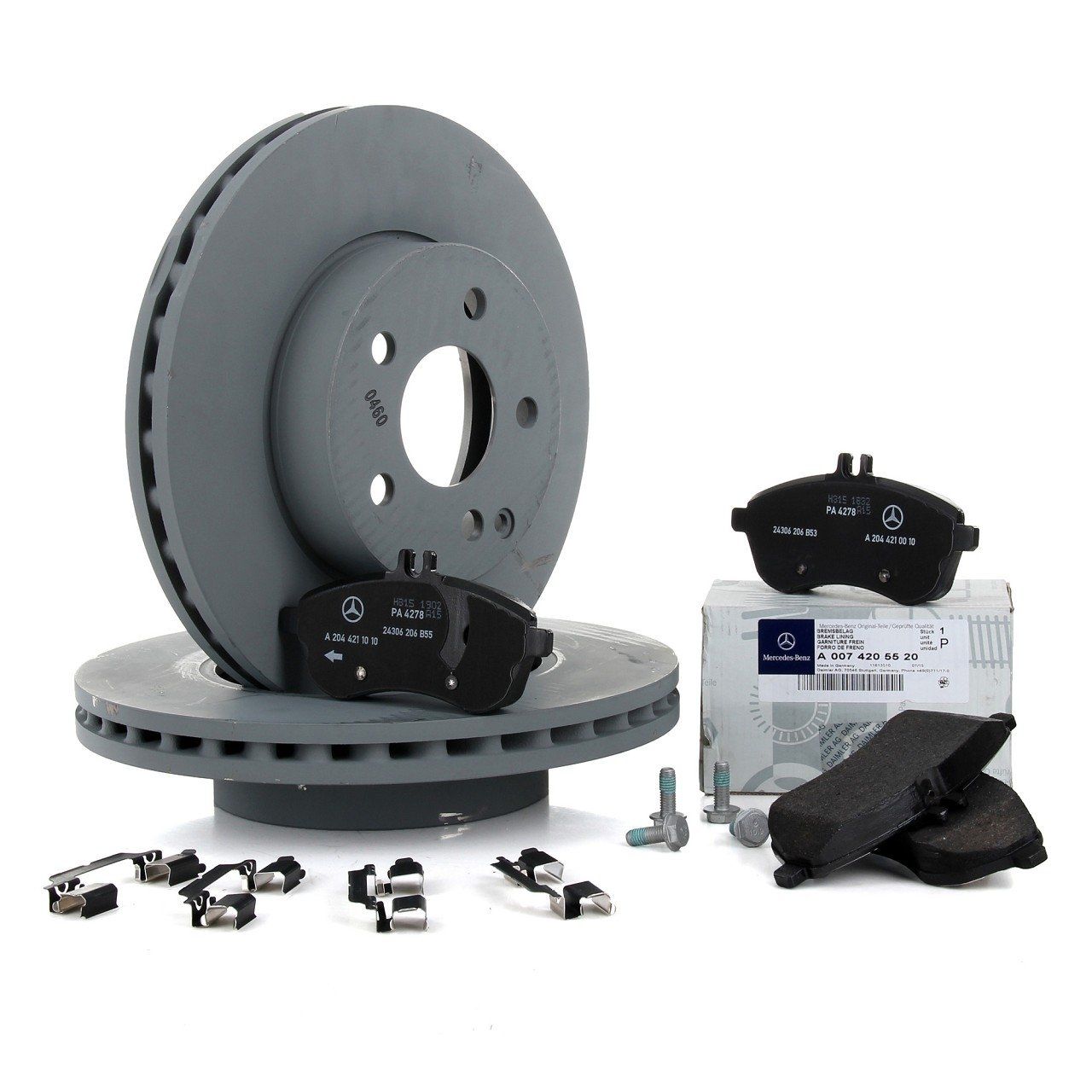 Mercedes W204 Kasa C180 CGI Ön Fren Disk Ve Balata Takımı Orijinal Mercedes A0004211912 - A0004200305 - F0300001