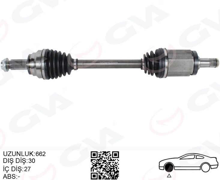 Komple Aks Ön Sol Bmw X5 E70 F15 X6 F16 E71 E72 662Mm GVA 4499197