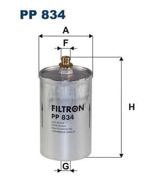 Yakıt Fıltresı Mercedes M102 M103 M104 M119 190 W201 W123 W124 W126 R129 W463 FILTRON PP834