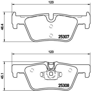 Fren Balatası Arka Bmw F20 F21 F22 F23 F30 F31 F34 F32 F33 F36 BREMBO P06071