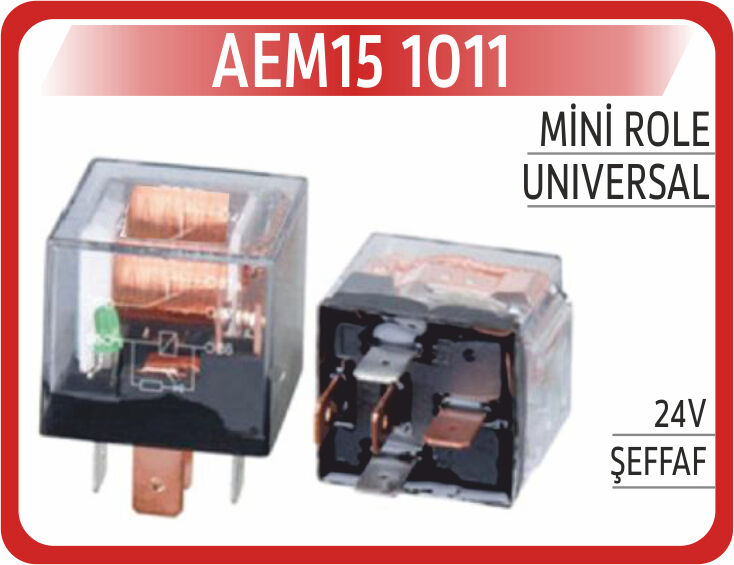 Mini Role 24V Şeffaf AEM15 1011
