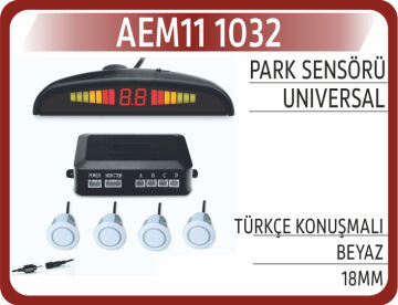 Park Sensörü Türkçe Konuşmalı Beyaz 18Mm AEM11 1032