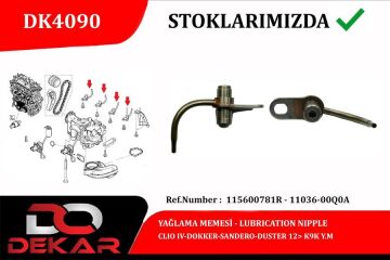 Yağlama Memesi Clio Iv-Dokker-Sandero-Duster 12> K9k Y.M DEKAR DK4090