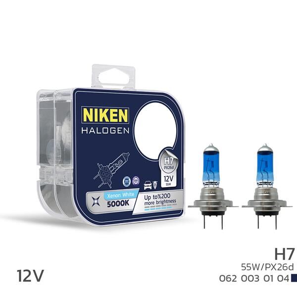 Nıken 12V H7 55W Beyaz Işık Ampul Px26d 5000K NIKEN 0620030104