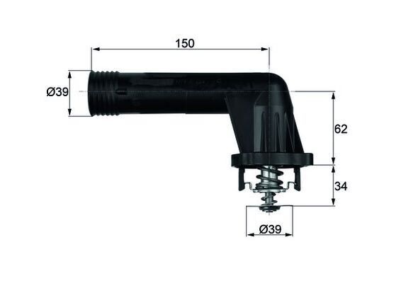 Termostat 95 C Bmw E34 E36 M43 MAHLE TI20.95
