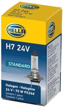 Ampul H7 70W 24V Px26d Universal Cv 178555251-89901207---------- HELLA 8GH178555251