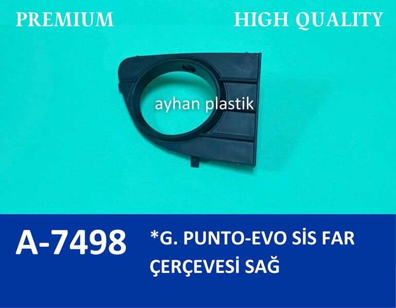 Sis Far Çerçevesi Kapağı Sisli Sağ Grande Punto-Punto Evo AYHAN A7498