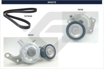 Alternatör Gergi Kiti 6Pk1073 Grandland-Vıvaro C-Zafıra Lıfe-P308-P508-P3008-P5008-Expert- Jumpy- C4-C5-Ds4-Ds5-Proace Verso 2.0 Bluehdı Dw10 HUTCHINSON KHV272