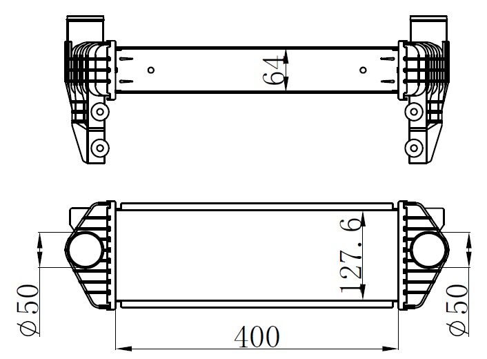 Turbo Intercoll Radyatoru Transit Connect Tc7 06>14 1.8Dı 1.8 Tdcı Al Pl System ORIS IFR210064