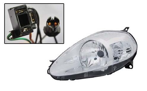 Far Sol Fıat Grande Punto 04>10 Elektrikli H4 Krom TYC FIA10PU002