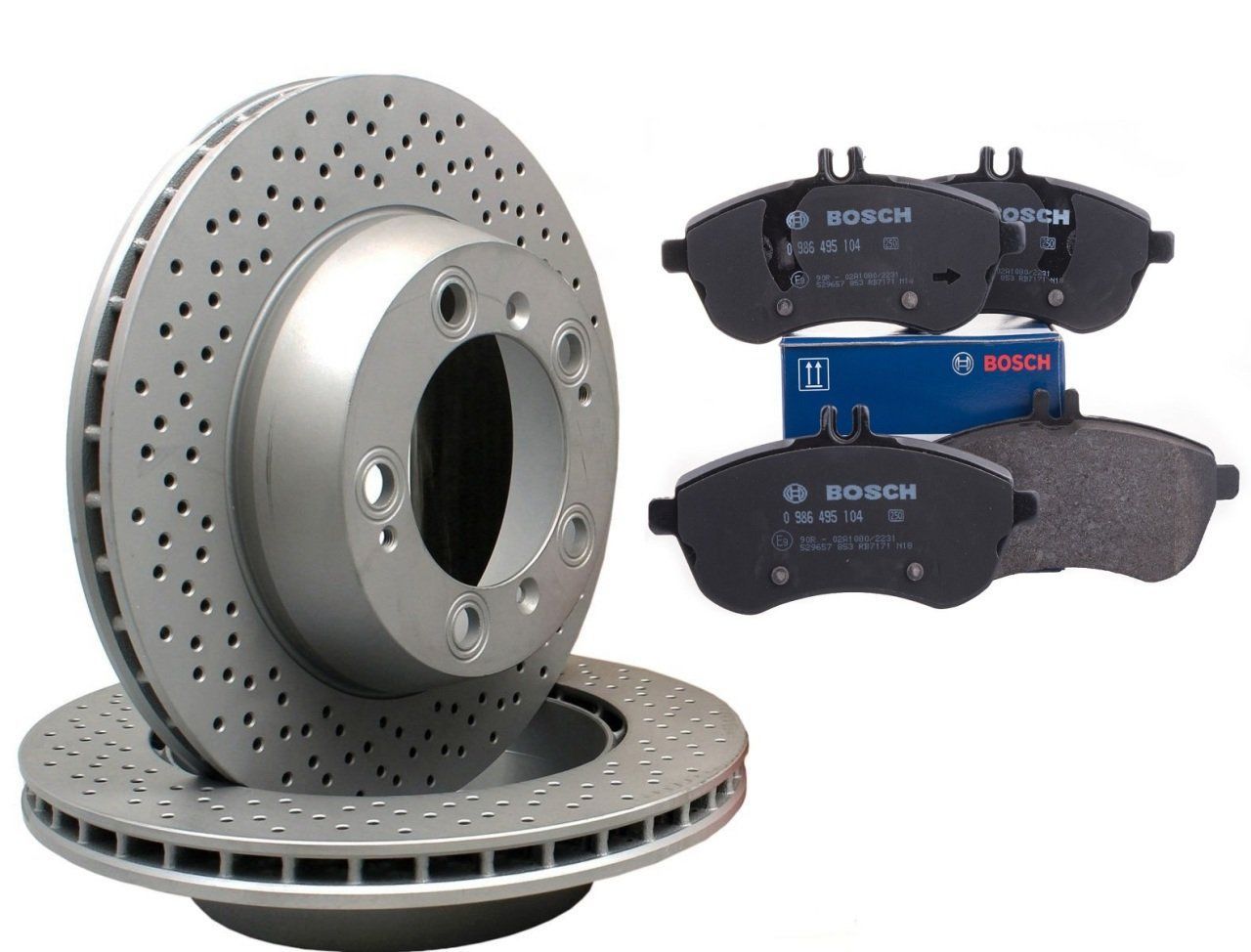 Mercedes W204 Kasa C250 CGI Ön Fren Disk Ve Balata Takımı Bosch - Textar Marka 562619JC - 0986495104 - 30552