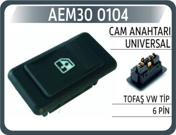 Cam Anahtarı Unıversal Tofaş Vw Tip 6 Pin AEM30 0104