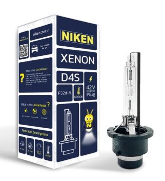 Nıken D4s Xenon Far Ampulu 42V 35W P32d-5 6000K NIKEN 0680010204
