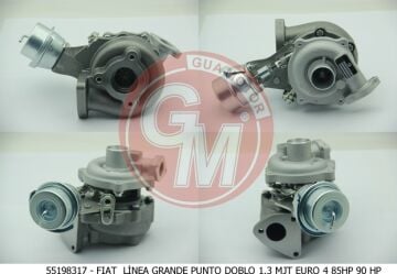 Turbo Şarj Fıat Doblo Linea Grande Punto Evo 1.3 Mjt Opel Corsa Euro 4 85Hp 90 Hp GUA 40627