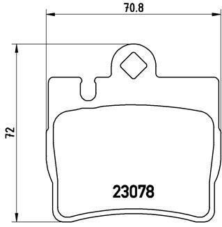 Fren Balatası Arka Mercedes S-Class W220 C215 BREMBO P50042