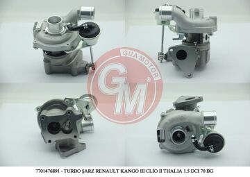 Turbo Şarj Renault Clio Iı Iıı Kangoo Fluence Megane Iı Iıı Symbol Iı Twingo1.5 Dci 65-75-80 Bg GUA 40503