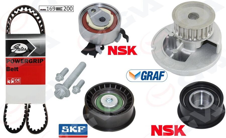 Devirdaimli Eksantrik Gergi Kiti Astra F-Corsa B-Vectra B 1.4İ-1.6İ-1.8İ 16V X14xe-X16xel-X18xe GVA 59WPK9003