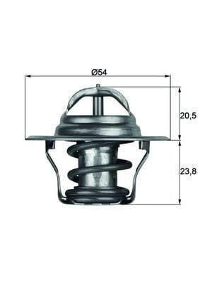 Termostat Bora-Caddy-Golf-Passat-Polo-T5-Sharan-Octavıa-Fabıa-Toledo-Ibıza-Cordoba-A3-A4-A6-Tt 87C MAHLE TX14.87D