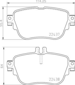 Fren Balatası Arka Mercedes C257 W213 S213 C238 A238 BREMBO P50136