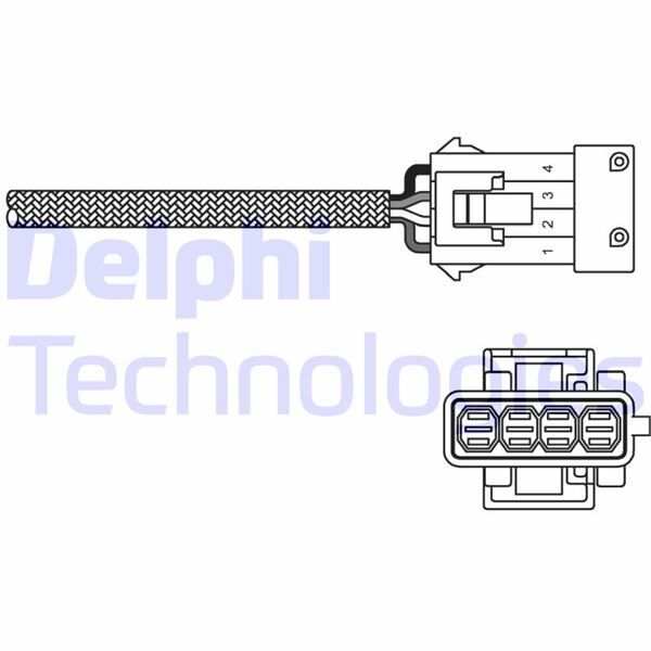 Oksijen Sensörü P106-P206-P207-P307-P1007-Fıorıno-Bıpper-Nemo-Partner-Berlıngo-C2-C3 1.4-1.6 Tu3-Tu5 DELPHI ES10797-12B1