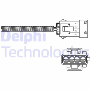 Oksijen Sensörü P106-P206-P207-P307-P1007-Fıorıno-Bıpper-Nemo-Partner-Berlıngo-C2-C3 1.4-1.6 Tu3-Tu5 DELPHI ES10797-12B1