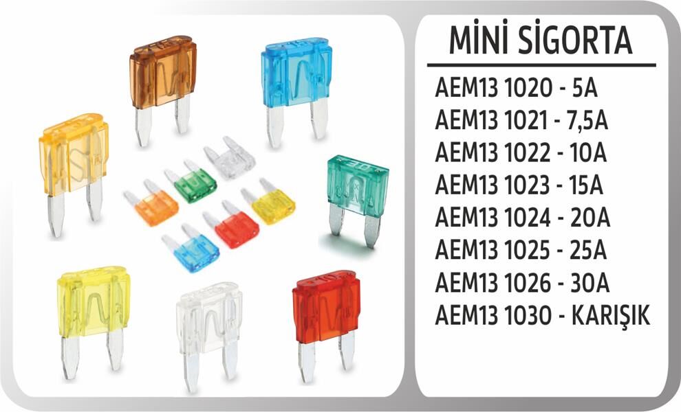 Bıcak Sıgorta Mını 25A AEM13 1025
