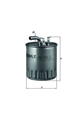 Yakıt Fıltresı Mercedes Om668 Om611 W168 W414 W638 B901>B905 MAHLE KL100.2