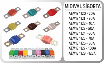 Mıdıval Sıgorta 50A AEM13 1123