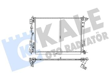 Su Radyatörü Hyundaı Tucson - Kıa Sportage Iv 1.6-2.4 Gdı 15<22 At Brazıng 635X466.5X16 KALE 361980