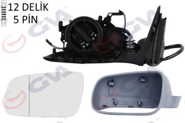 Dış Dikiz Aynası Sol Passat 97> Elektrikli Isıtmalı Astarlı Asferik 5 Fiş Vm-189Nal GVA 1075318
