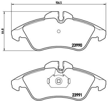 Fren Balatası On Mercedes W638 B901>B904 . Vw Lt 28-35-46 BREMBO P50080