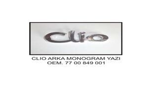 Arka Yazı Clıo Em Küçük Harfle Yazılı Olan KAYA KR354