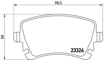 Arka Balata Transporter T5 T6 04 > Fişli BREMBO P85083
