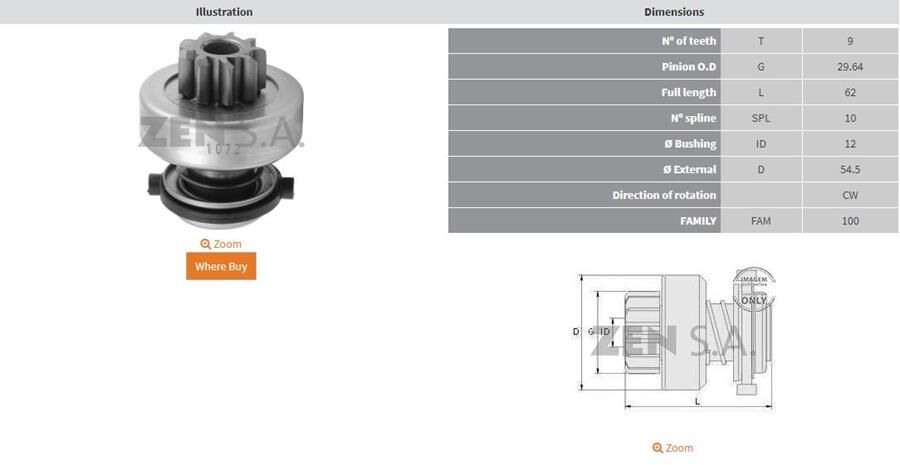 Mars Dıslısı 9 Dıs Cıtroen Jumper / Fıat Ducato / Peugeot Boxer 2.5 Td ZEN 1072