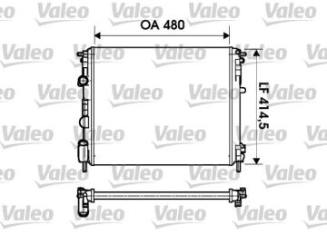 Radyatör Clıo Iı-Kng-Logan1.5 Dcı-1.6 16V-1.9 Dtı-K4m Ac Mek 480X414.5X23 VALEO 732621