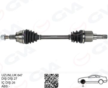 Komple Ön Aks Sol Connect 14> 1.6 Tdcı GVA 4433155