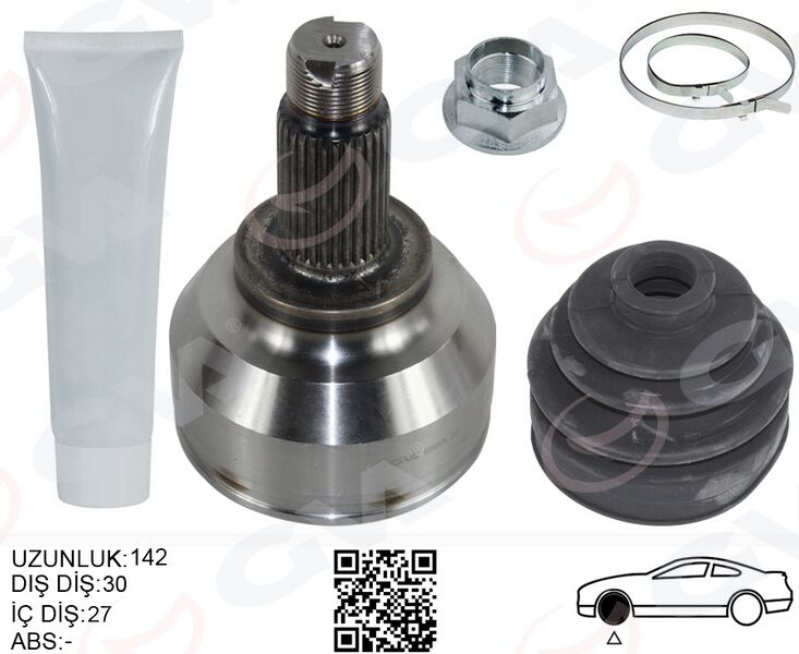 Aks Kafası Dış Sağ/Sol Bmw E46 Xd Xi 142Mm GVA 4499007K