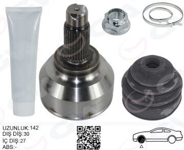 Aks Kafası Dış Sağ/Sol Bmw E46 Xd Xi 142Mm GVA 4499007K