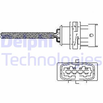 Oksijen Sensörü Ön Astra G-Corsa C 1.4 16V-Astra G-Zafıra-Merıva-Vectra C 1.6 16V 00> DELPHI ES10789-12B1
