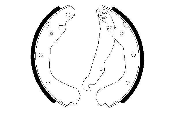 Arka Pabuç Balata Combo 84-92 -Corsa A 84-93 -Kadett 83-92 200X29 Gs6214 BOSCH 0986487213