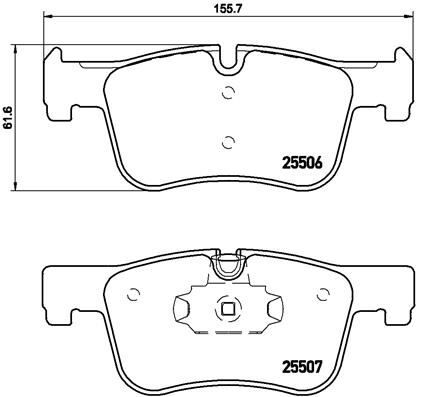 Fren Balatası On Bmw F20 F21 F30 F31 F32 F33 F36 BREMBO P06070