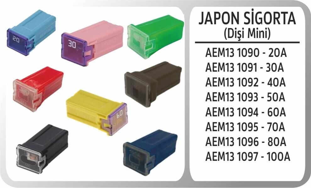 Japon Sıgorta Dısı Mını 100A AEM13 1097
