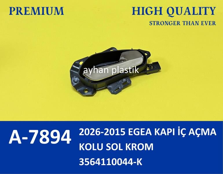 Kapı İç Açma Kolu Sol Fıat Egea 15> Krom AYHAN A7894