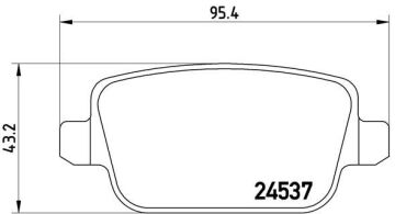 Fren Balatası Arka Ford-Land Rover-Volvo Mondeo-Galaxy-Smax-Freelander-S60 07> Vo S80 Iı 06> S80 07> V70 06> V70 07> Xc70 06> . Land Rover Freelander Iı L359 BREMBO P24075
