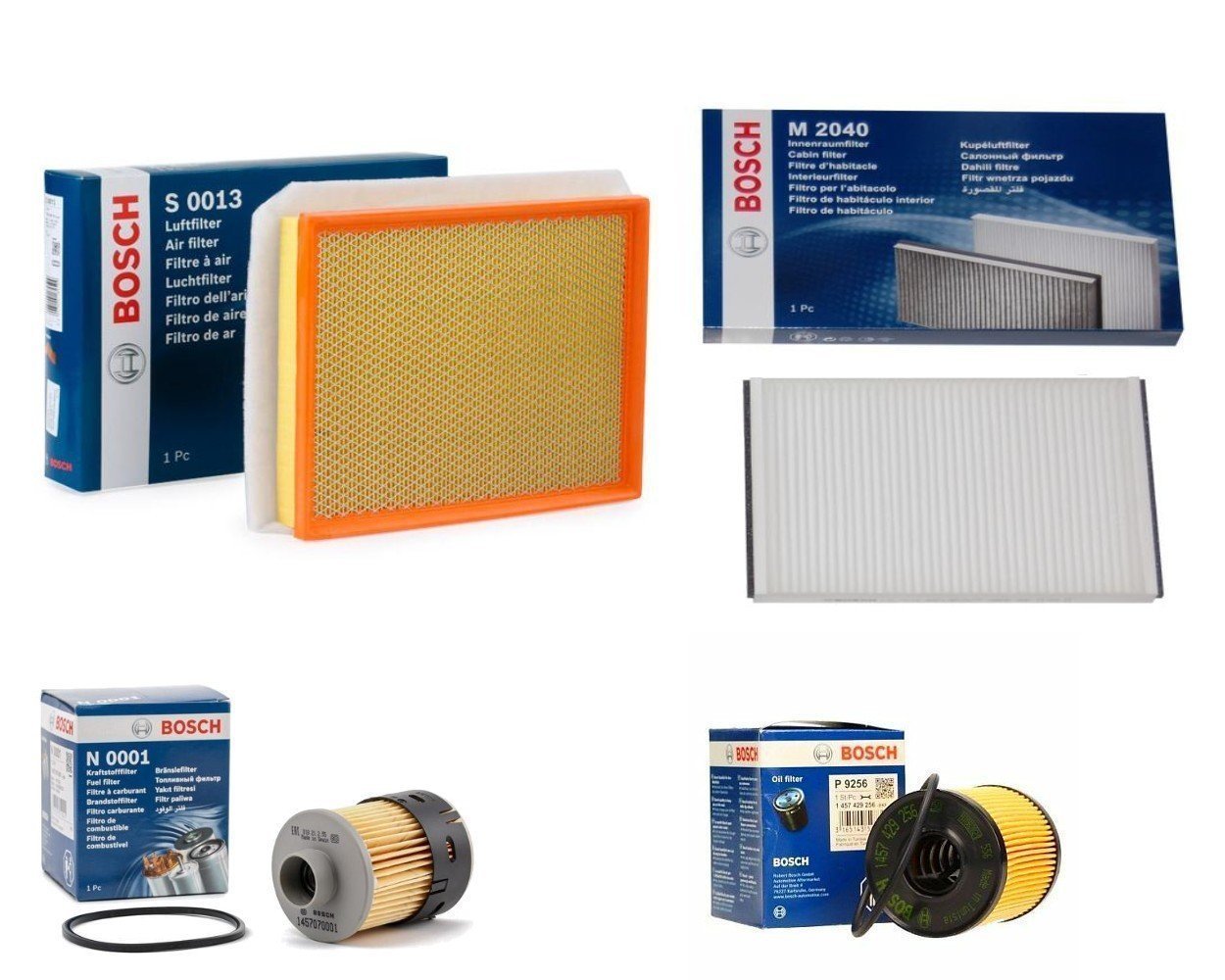 Opel Astra H 1.3 Periyodik Bakım Filtre Seti Bosch Marka Ufi Tip Yağ Filtreli