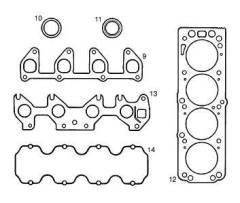 Opel Astra F C16SE Üst Takım Conta 1606729