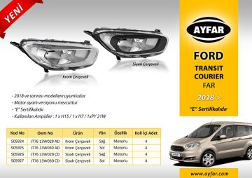 Far Sağ Krom Çerçeveli Ford Transıt Courıer 18 > AYFAR 505924